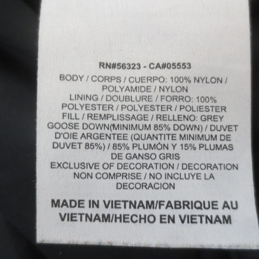 Nike Anthem 700 Down Puffer‎ Jacket Womens Medium Black Zip Pockets Lightweight